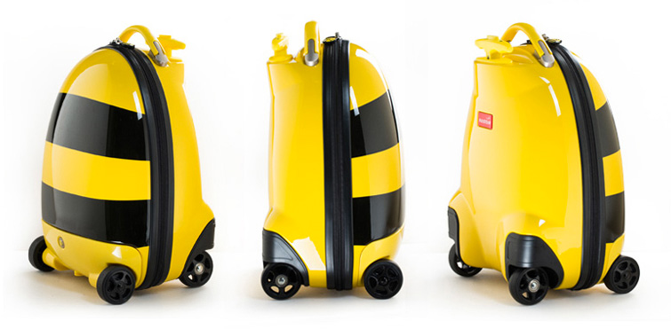 黃色蜜蜂Rastar星輝 16寸可遙控拉杆式兒童旅行箱可登機行李箱
